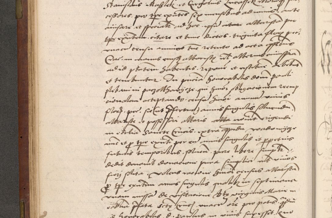 Zdjęcie nr 100 dla obiektu archiwalnego: Acta actorum causarum, sentenciarum, obligationum et mandatorum coram reverendo patre domino Petro Porembski preposito Osswieczimensi, canonico et officiali generali Cracoviensi ad annum Domini millesimum quingentesimum quadrogesimum sextum, cuius inditio est quarta, pontificatus sanctissimi in Christo patris et domini nostri domini Pauli divina providencia papae tercii, anno ipsius duodecimo, a die ac mense infrascriptis feliciter inchoantur