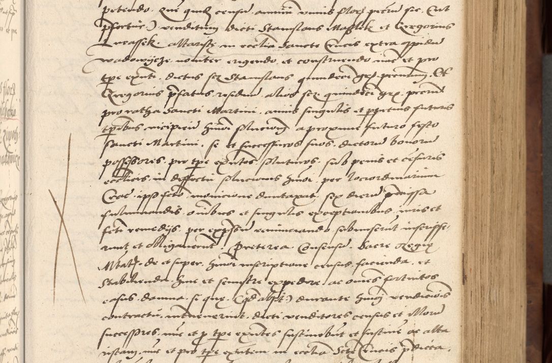 Zdjęcie nr 99 dla obiektu archiwalnego: Acta actorum causarum, sentenciarum, obligationum et mandatorum coram reverendo patre domino Petro Porembski preposito Osswieczimensi, canonico et officiali generali Cracoviensi ad annum Domini millesimum quingentesimum quadrogesimum sextum, cuius inditio est quarta, pontificatus sanctissimi in Christo patris et domini nostri domini Pauli divina providencia papae tercii, anno ipsius duodecimo, a die ac mense infrascriptis feliciter inchoantur