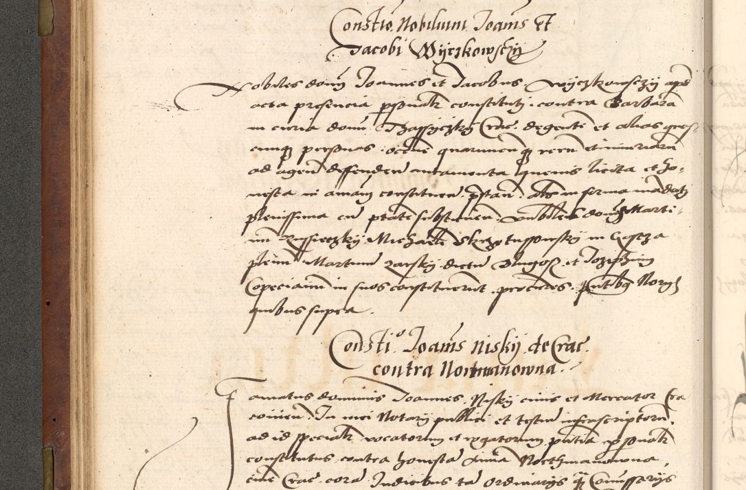 Zdjęcie nr 90 dla obiektu archiwalnego: Acta actorum causarum, sentenciarum, obligationum et mandatorum coram reverendo patre domino Petro Porembski preposito Osswieczimensi, canonico et officiali generali Cracoviensi ad annum Domini millesimum quingentesimum quadrogesimum sextum, cuius inditio est quarta, pontificatus sanctissimi in Christo patris et domini nostri domini Pauli divina providencia papae tercii, anno ipsius duodecimo, a die ac mense infrascriptis feliciter inchoantur
