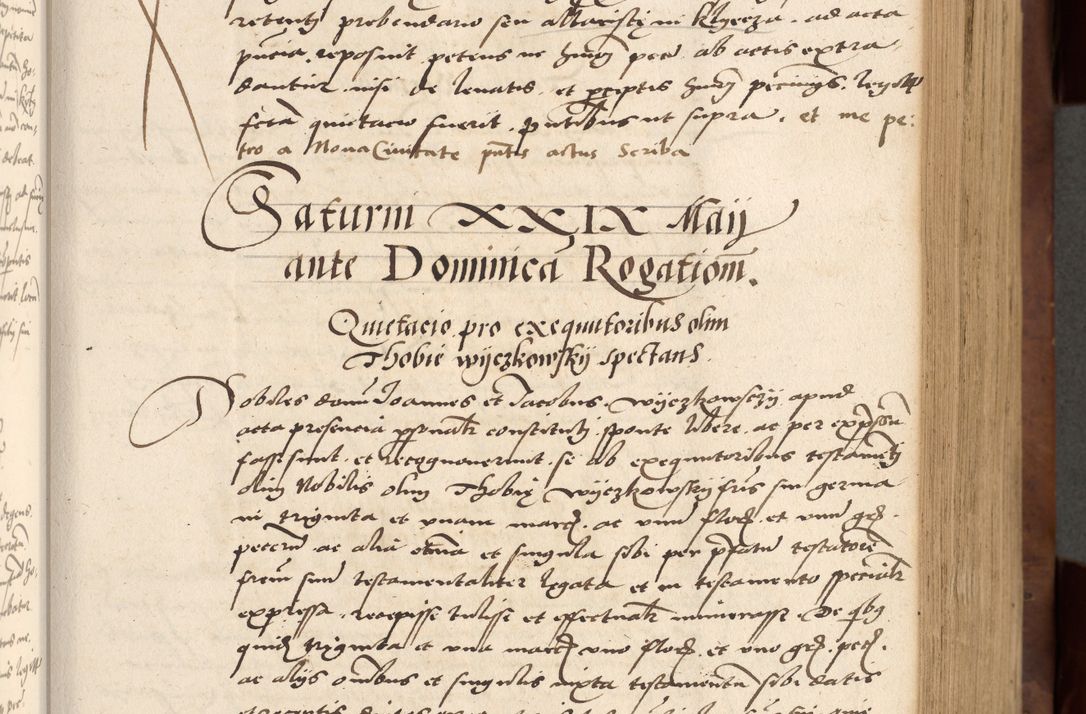 Zdjęcie nr 89 dla obiektu archiwalnego: Acta actorum causarum, sentenciarum, obligationum et mandatorum coram reverendo patre domino Petro Porembski preposito Osswieczimensi, canonico et officiali generali Cracoviensi ad annum Domini millesimum quingentesimum quadrogesimum sextum, cuius inditio est quarta, pontificatus sanctissimi in Christo patris et domini nostri domini Pauli divina providencia papae tercii, anno ipsius duodecimo, a die ac mense infrascriptis feliciter inchoantur