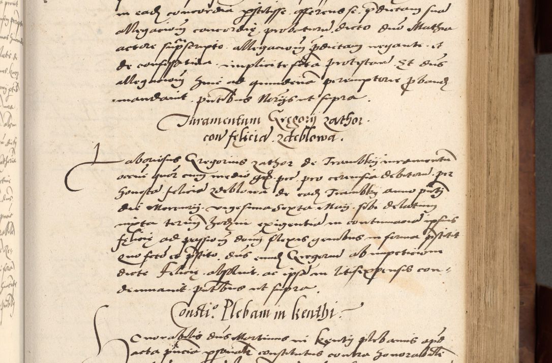 Zdjęcie nr 87 dla obiektu archiwalnego: Acta actorum causarum, sentenciarum, obligationum et mandatorum coram reverendo patre domino Petro Porembski preposito Osswieczimensi, canonico et officiali generali Cracoviensi ad annum Domini millesimum quingentesimum quadrogesimum sextum, cuius inditio est quarta, pontificatus sanctissimi in Christo patris et domini nostri domini Pauli divina providencia papae tercii, anno ipsius duodecimo, a die ac mense infrascriptis feliciter inchoantur