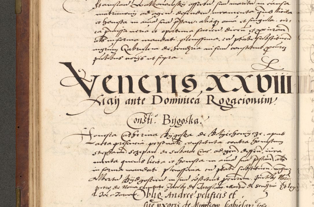 Zdjęcie nr 84 dla obiektu archiwalnego: Acta actorum causarum, sentenciarum, obligationum et mandatorum coram reverendo patre domino Petro Porembski preposito Osswieczimensi, canonico et officiali generali Cracoviensi ad annum Domini millesimum quingentesimum quadrogesimum sextum, cuius inditio est quarta, pontificatus sanctissimi in Christo patris et domini nostri domini Pauli divina providencia papae tercii, anno ipsius duodecimo, a die ac mense infrascriptis feliciter inchoantur