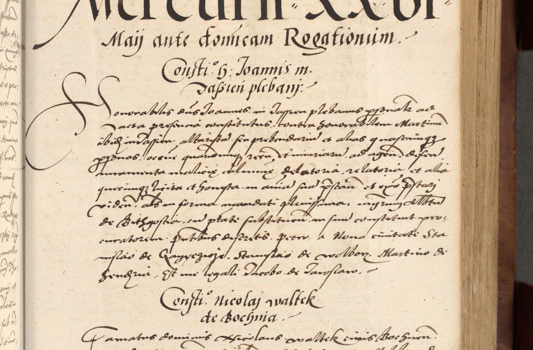 Zdjęcie nr 81 dla obiektu archiwalnego: Acta actorum causarum, sentenciarum, obligationum et mandatorum coram reverendo patre domino Petro Porembski preposito Osswieczimensi, canonico et officiali generali Cracoviensi ad annum Domini millesimum quingentesimum quadrogesimum sextum, cuius inditio est quarta, pontificatus sanctissimi in Christo patris et domini nostri domini Pauli divina providencia papae tercii, anno ipsius duodecimo, a die ac mense infrascriptis feliciter inchoantur