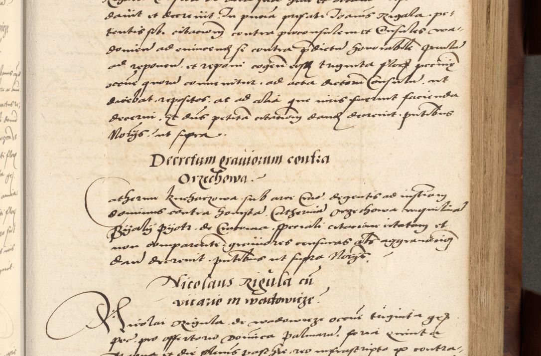 Zdjęcie nr 71 dla obiektu archiwalnego: Acta actorum causarum, sentenciarum, obligationum et mandatorum coram reverendo patre domino Petro Porembski preposito Osswieczimensi, canonico et officiali generali Cracoviensi ad annum Domini millesimum quingentesimum quadrogesimum sextum, cuius inditio est quarta, pontificatus sanctissimi in Christo patris et domini nostri domini Pauli divina providencia papae tercii, anno ipsius duodecimo, a die ac mense infrascriptis feliciter inchoantur