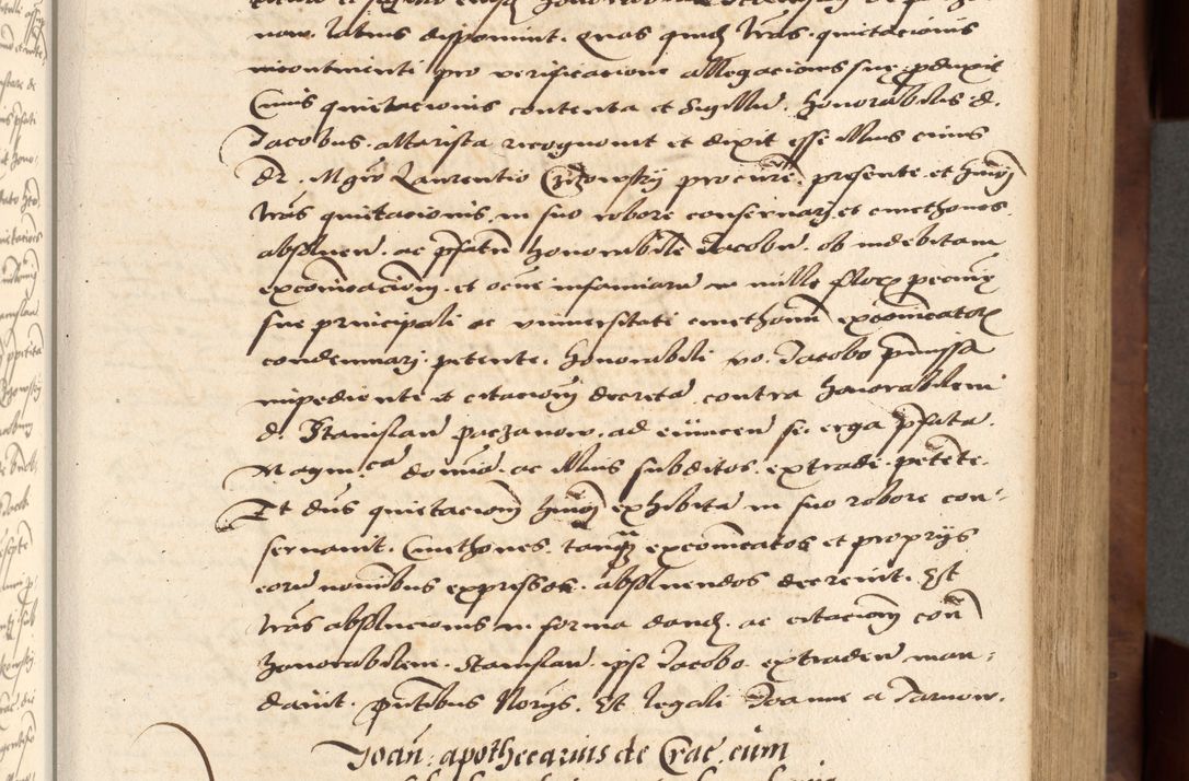 Zdjęcie nr 67 dla obiektu archiwalnego: Acta actorum causarum, sentenciarum, obligationum et mandatorum coram reverendo patre domino Petro Porembski preposito Osswieczimensi, canonico et officiali generali Cracoviensi ad annum Domini millesimum quingentesimum quadrogesimum sextum, cuius inditio est quarta, pontificatus sanctissimi in Christo patris et domini nostri domini Pauli divina providencia papae tercii, anno ipsius duodecimo, a die ac mense infrascriptis feliciter inchoantur