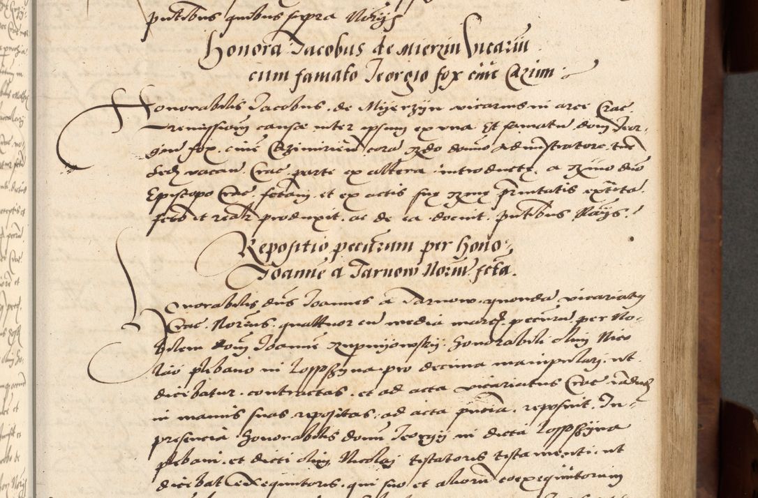 Zdjęcie nr 43 dla obiektu archiwalnego: Acta actorum causarum, sentenciarum, obligationum et mandatorum coram reverendo patre domino Petro Porembski preposito Osswieczimensi, canonico et officiali generali Cracoviensi ad annum Domini millesimum quingentesimum quadrogesimum sextum, cuius inditio est quarta, pontificatus sanctissimi in Christo patris et domini nostri domini Pauli divina providencia papae tercii, anno ipsius duodecimo, a die ac mense infrascriptis feliciter inchoantur