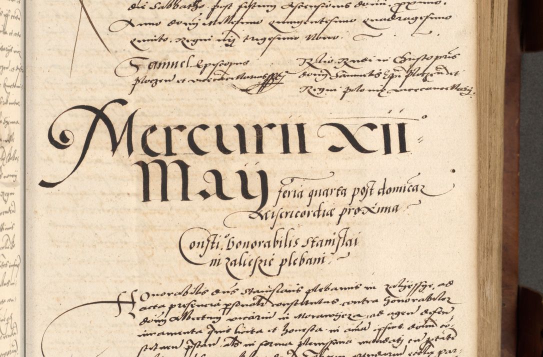 Zdjęcie nr 35 dla obiektu archiwalnego: Acta actorum causarum, sentenciarum, obligationum et mandatorum coram reverendo patre domino Petro Porembski preposito Osswieczimensi, canonico et officiali generali Cracoviensi ad annum Domini millesimum quingentesimum quadrogesimum sextum, cuius inditio est quarta, pontificatus sanctissimi in Christo patris et domini nostri domini Pauli divina providencia papae tercii, anno ipsius duodecimo, a die ac mense infrascriptis feliciter inchoantur