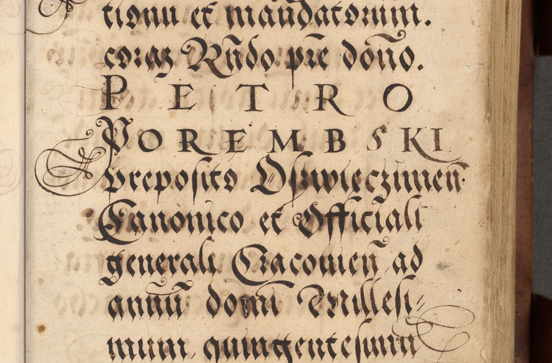 Zdjęcie nr 11 dla obiektu archiwalnego: Acta actorum causarum, sentenciarum, obligationum et mandatorum coram reverendo patre domino Petro Porembski preposito Osswieczimensi, canonico et officiali generali Cracoviensi ad annum Domini millesimum quingentesimum quadrogesimum sextum, cuius inditio est quarta, pontificatus sanctissimi in Christo patris et domini nostri domini Pauli divina providencia papae tercii, anno ipsius duodecimo, a die ac mense infrascriptis feliciter inchoantur