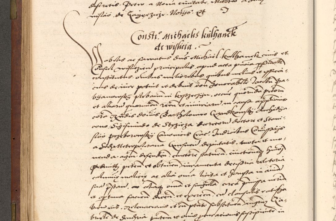 Zdjęcie nr 208 dla obiektu archiwalnego: Acta actorum causarum, sentenciarum, obligationum et mandatorum coram reverendo patre domino Petro Porembski preposito Osswieczimensi, canonico et officiali generali Cracoviensi ad annum Domini millesimum quingentesimum quadrogesimum sextum, cuius inditio est quarta, pontificatus sanctissimi in Christo patris et domini nostri domini Pauli divina providencia papae tercii, anno ipsius duodecimo, a die ac mense infrascriptis feliciter inchoantur