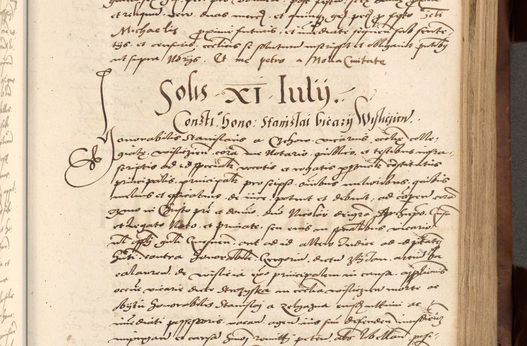 Zdjęcie nr 211 dla obiektu archiwalnego: Acta actorum causarum, sentenciarum, obligationum et mandatorum coram reverendo patre domino Petro Porembski preposito Osswieczimensi, canonico et officiali generali Cracoviensi ad annum Domini millesimum quingentesimum quadrogesimum sextum, cuius inditio est quarta, pontificatus sanctissimi in Christo patris et domini nostri domini Pauli divina providencia papae tercii, anno ipsius duodecimo, a die ac mense infrascriptis feliciter inchoantur