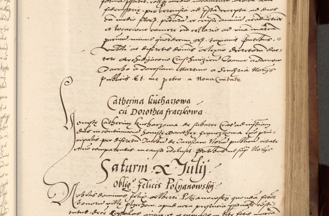 Zdjęcie nr 207 dla obiektu archiwalnego: Acta actorum causarum, sentenciarum, obligationum et mandatorum coram reverendo patre domino Petro Porembski preposito Osswieczimensi, canonico et officiali generali Cracoviensi ad annum Domini millesimum quingentesimum quadrogesimum sextum, cuius inditio est quarta, pontificatus sanctissimi in Christo patris et domini nostri domini Pauli divina providencia papae tercii, anno ipsius duodecimo, a die ac mense infrascriptis feliciter inchoantur