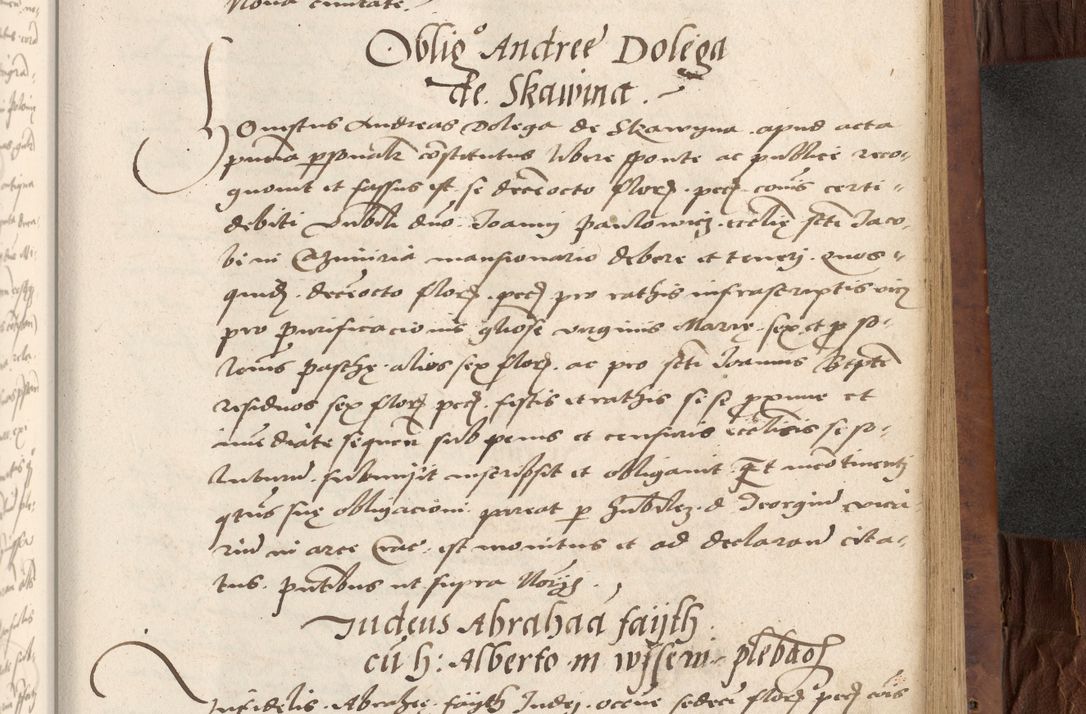 Zdjęcie nr 403 dla obiektu archiwalnego: Acta actorum causarum, sentenciarum, obligationum et mandatorum coram reverendo patre domino Petro Porembski preposito Osswieczimensi, canonico et officiali generali Cracoviensi ad annum Domini millesimum quingentesimum quadrogesimum sextum, cuius inditio est quarta, pontificatus sanctissimi in Christo patris et domini nostri domini Pauli divina providencia papae tercii, anno ipsius duodecimo, a die ac mense infrascriptis feliciter inchoantur