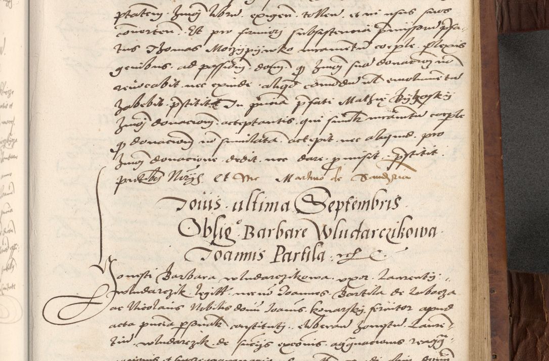 Zdjęcie nr 391 dla obiektu archiwalnego: Acta actorum causarum, sentenciarum, obligationum et mandatorum coram reverendo patre domino Petro Porembski preposito Osswieczimensi, canonico et officiali generali Cracoviensi ad annum Domini millesimum quingentesimum quadrogesimum sextum, cuius inditio est quarta, pontificatus sanctissimi in Christo patris et domini nostri domini Pauli divina providencia papae tercii, anno ipsius duodecimo, a die ac mense infrascriptis feliciter inchoantur