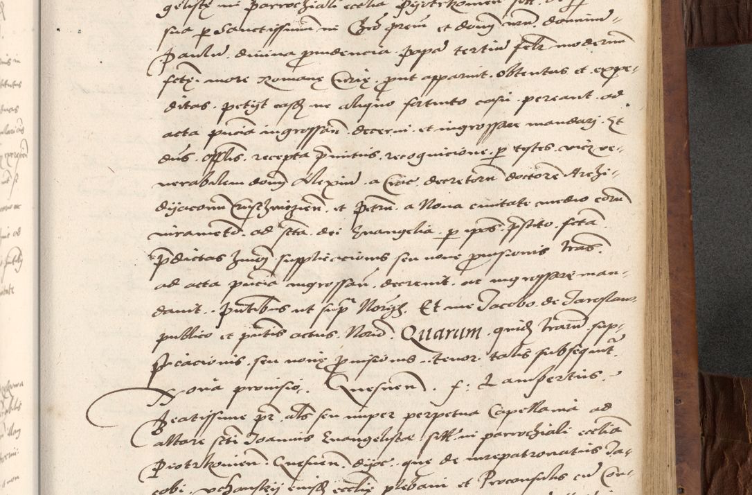 Zdjęcie nr 375 dla obiektu archiwalnego: Acta actorum causarum, sentenciarum, obligationum et mandatorum coram reverendo patre domino Petro Porembski preposito Osswieczimensi, canonico et officiali generali Cracoviensi ad annum Domini millesimum quingentesimum quadrogesimum sextum, cuius inditio est quarta, pontificatus sanctissimi in Christo patris et domini nostri domini Pauli divina providencia papae tercii, anno ipsius duodecimo, a die ac mense infrascriptis feliciter inchoantur