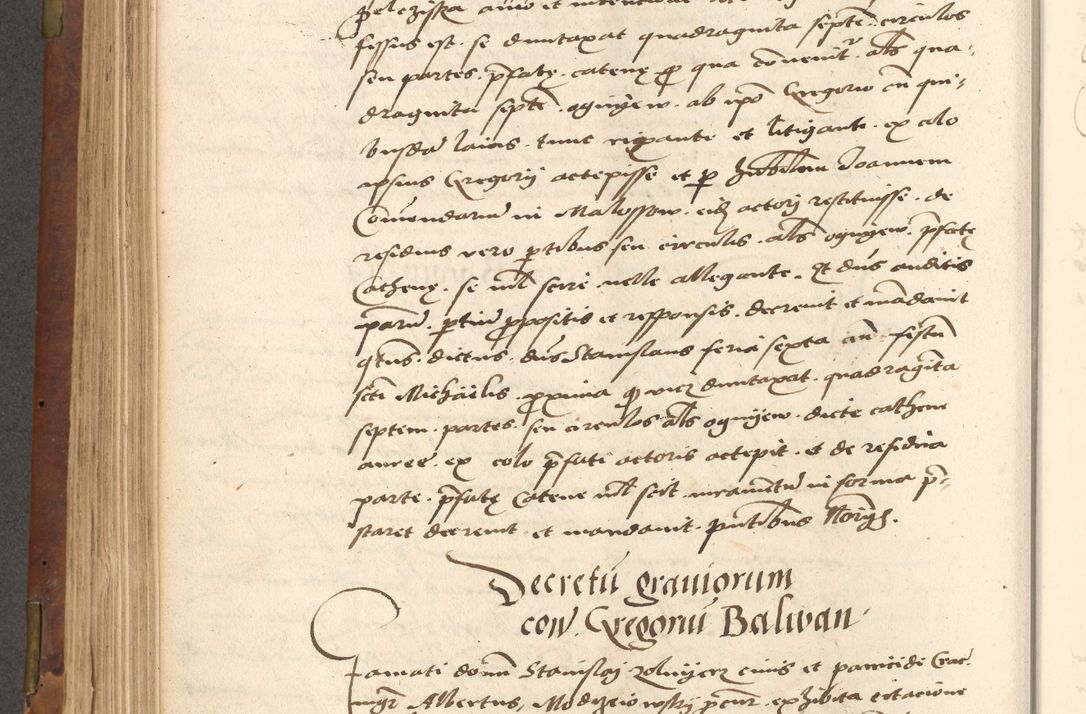 Zdjęcie nr 358 dla obiektu archiwalnego: Acta actorum causarum, sentenciarum, obligationum et mandatorum coram reverendo patre domino Petro Porembski preposito Osswieczimensi, canonico et officiali generali Cracoviensi ad annum Domini millesimum quingentesimum quadrogesimum sextum, cuius inditio est quarta, pontificatus sanctissimi in Christo patris et domini nostri domini Pauli divina providencia papae tercii, anno ipsius duodecimo, a die ac mense infrascriptis feliciter inchoantur