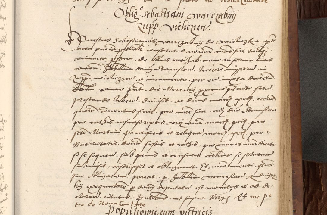 Zdjęcie nr 355 dla obiektu archiwalnego: Acta actorum causarum, sentenciarum, obligationum et mandatorum coram reverendo patre domino Petro Porembski preposito Osswieczimensi, canonico et officiali generali Cracoviensi ad annum Domini millesimum quingentesimum quadrogesimum sextum, cuius inditio est quarta, pontificatus sanctissimi in Christo patris et domini nostri domini Pauli divina providencia papae tercii, anno ipsius duodecimo, a die ac mense infrascriptis feliciter inchoantur