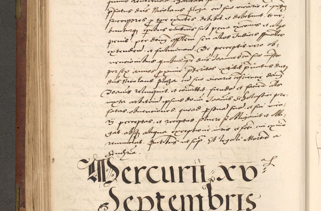 Zdjęcie nr 346 dla obiektu archiwalnego: Acta actorum causarum, sentenciarum, obligationum et mandatorum coram reverendo patre domino Petro Porembski preposito Osswieczimensi, canonico et officiali generali Cracoviensi ad annum Domini millesimum quingentesimum quadrogesimum sextum, cuius inditio est quarta, pontificatus sanctissimi in Christo patris et domini nostri domini Pauli divina providencia papae tercii, anno ipsius duodecimo, a die ac mense infrascriptis feliciter inchoantur