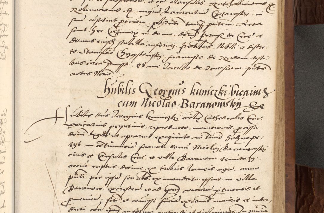 Zdjęcie nr 341 dla obiektu archiwalnego: Acta actorum causarum, sentenciarum, obligationum et mandatorum coram reverendo patre domino Petro Porembski preposito Osswieczimensi, canonico et officiali generali Cracoviensi ad annum Domini millesimum quingentesimum quadrogesimum sextum, cuius inditio est quarta, pontificatus sanctissimi in Christo patris et domini nostri domini Pauli divina providencia papae tercii, anno ipsius duodecimo, a die ac mense infrascriptis feliciter inchoantur