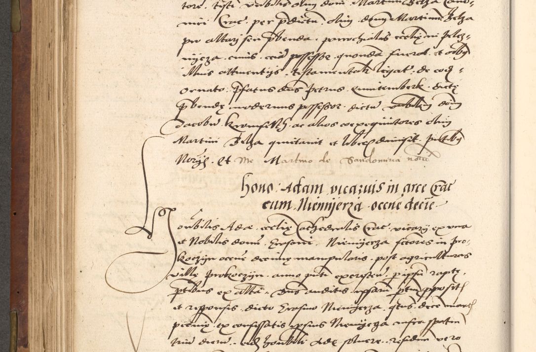 Zdjęcie nr 330 dla obiektu archiwalnego: Acta actorum causarum, sentenciarum, obligationum et mandatorum coram reverendo patre domino Petro Porembski preposito Osswieczimensi, canonico et officiali generali Cracoviensi ad annum Domini millesimum quingentesimum quadrogesimum sextum, cuius inditio est quarta, pontificatus sanctissimi in Christo patris et domini nostri domini Pauli divina providencia papae tercii, anno ipsius duodecimo, a die ac mense infrascriptis feliciter inchoantur