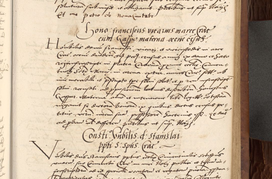 Zdjęcie nr 323 dla obiektu archiwalnego: Acta actorum causarum, sentenciarum, obligationum et mandatorum coram reverendo patre domino Petro Porembski preposito Osswieczimensi, canonico et officiali generali Cracoviensi ad annum Domini millesimum quingentesimum quadrogesimum sextum, cuius inditio est quarta, pontificatus sanctissimi in Christo patris et domini nostri domini Pauli divina providencia papae tercii, anno ipsius duodecimo, a die ac mense infrascriptis feliciter inchoantur