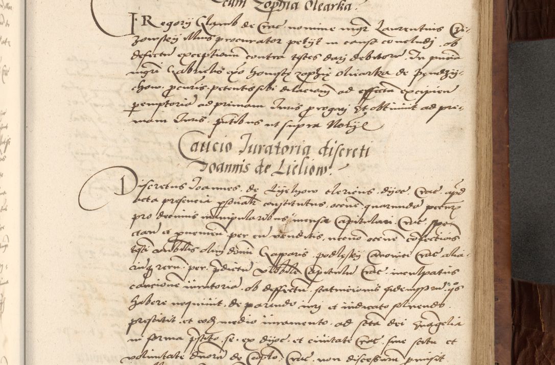 Zdjęcie nr 305 dla obiektu archiwalnego: Acta actorum causarum, sentenciarum, obligationum et mandatorum coram reverendo patre domino Petro Porembski preposito Osswieczimensi, canonico et officiali generali Cracoviensi ad annum Domini millesimum quingentesimum quadrogesimum sextum, cuius inditio est quarta, pontificatus sanctissimi in Christo patris et domini nostri domini Pauli divina providencia papae tercii, anno ipsius duodecimo, a die ac mense infrascriptis feliciter inchoantur