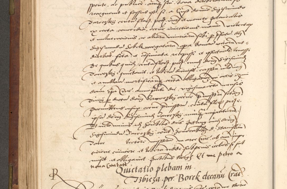 Zdjęcie nr 298 dla obiektu archiwalnego: Acta actorum causarum, sentenciarum, obligationum et mandatorum coram reverendo patre domino Petro Porembski preposito Osswieczimensi, canonico et officiali generali Cracoviensi ad annum Domini millesimum quingentesimum quadrogesimum sextum, cuius inditio est quarta, pontificatus sanctissimi in Christo patris et domini nostri domini Pauli divina providencia papae tercii, anno ipsius duodecimo, a die ac mense infrascriptis feliciter inchoantur