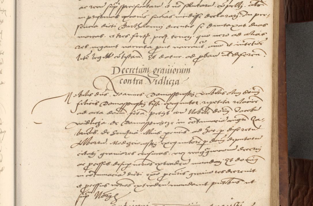 Zdjęcie nr 295 dla obiektu archiwalnego: Acta actorum causarum, sentenciarum, obligationum et mandatorum coram reverendo patre domino Petro Porembski preposito Osswieczimensi, canonico et officiali generali Cracoviensi ad annum Domini millesimum quingentesimum quadrogesimum sextum, cuius inditio est quarta, pontificatus sanctissimi in Christo patris et domini nostri domini Pauli divina providencia papae tercii, anno ipsius duodecimo, a die ac mense infrascriptis feliciter inchoantur