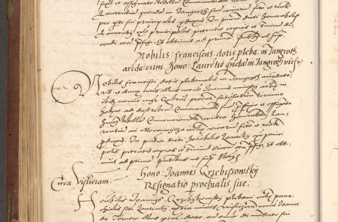 Zdjęcie nr 292 dla obiektu archiwalnego: Acta actorum causarum, sentenciarum, obligationum et mandatorum coram reverendo patre domino Petro Porembski preposito Osswieczimensi, canonico et officiali generali Cracoviensi ad annum Domini millesimum quingentesimum quadrogesimum sextum, cuius inditio est quarta, pontificatus sanctissimi in Christo patris et domini nostri domini Pauli divina providencia papae tercii, anno ipsius duodecimo, a die ac mense infrascriptis feliciter inchoantur