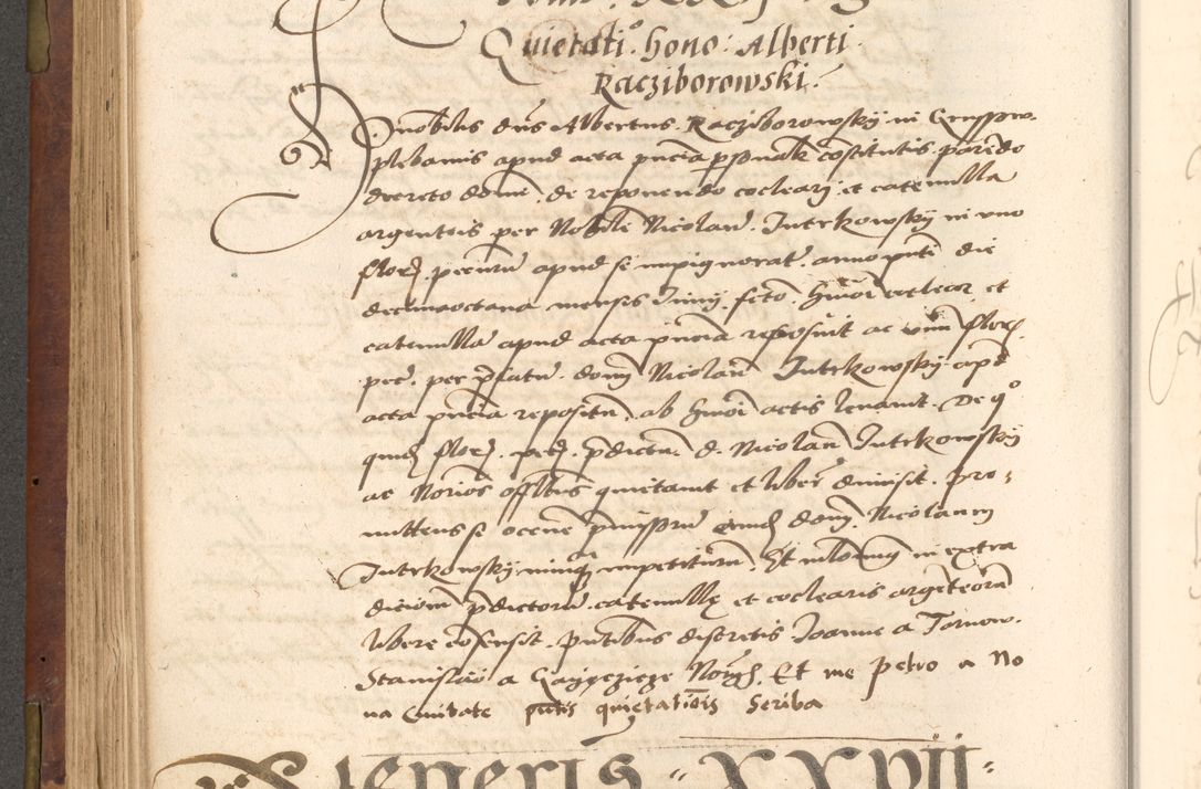 Zdjęcie nr 290 dla obiektu archiwalnego: Acta actorum causarum, sentenciarum, obligationum et mandatorum coram reverendo patre domino Petro Porembski preposito Osswieczimensi, canonico et officiali generali Cracoviensi ad annum Domini millesimum quingentesimum quadrogesimum sextum, cuius inditio est quarta, pontificatus sanctissimi in Christo patris et domini nostri domini Pauli divina providencia papae tercii, anno ipsius duodecimo, a die ac mense infrascriptis feliciter inchoantur