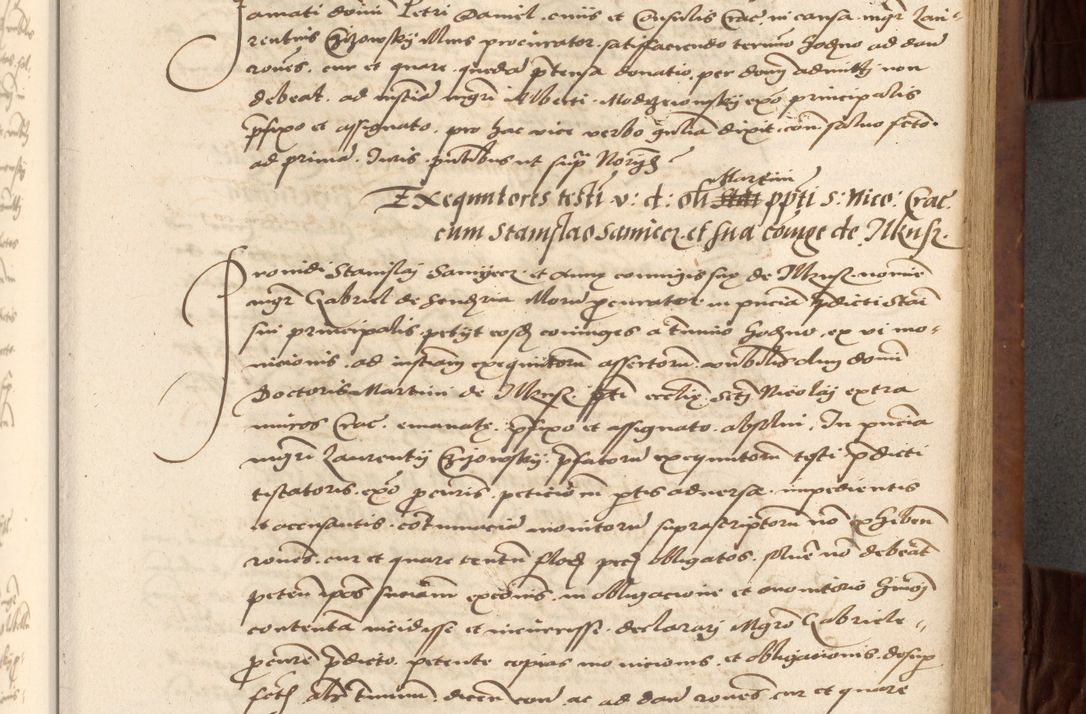 Zdjęcie nr 287 dla obiektu archiwalnego: Acta actorum causarum, sentenciarum, obligationum et mandatorum coram reverendo patre domino Petro Porembski preposito Osswieczimensi, canonico et officiali generali Cracoviensi ad annum Domini millesimum quingentesimum quadrogesimum sextum, cuius inditio est quarta, pontificatus sanctissimi in Christo patris et domini nostri domini Pauli divina providencia papae tercii, anno ipsius duodecimo, a die ac mense infrascriptis feliciter inchoantur