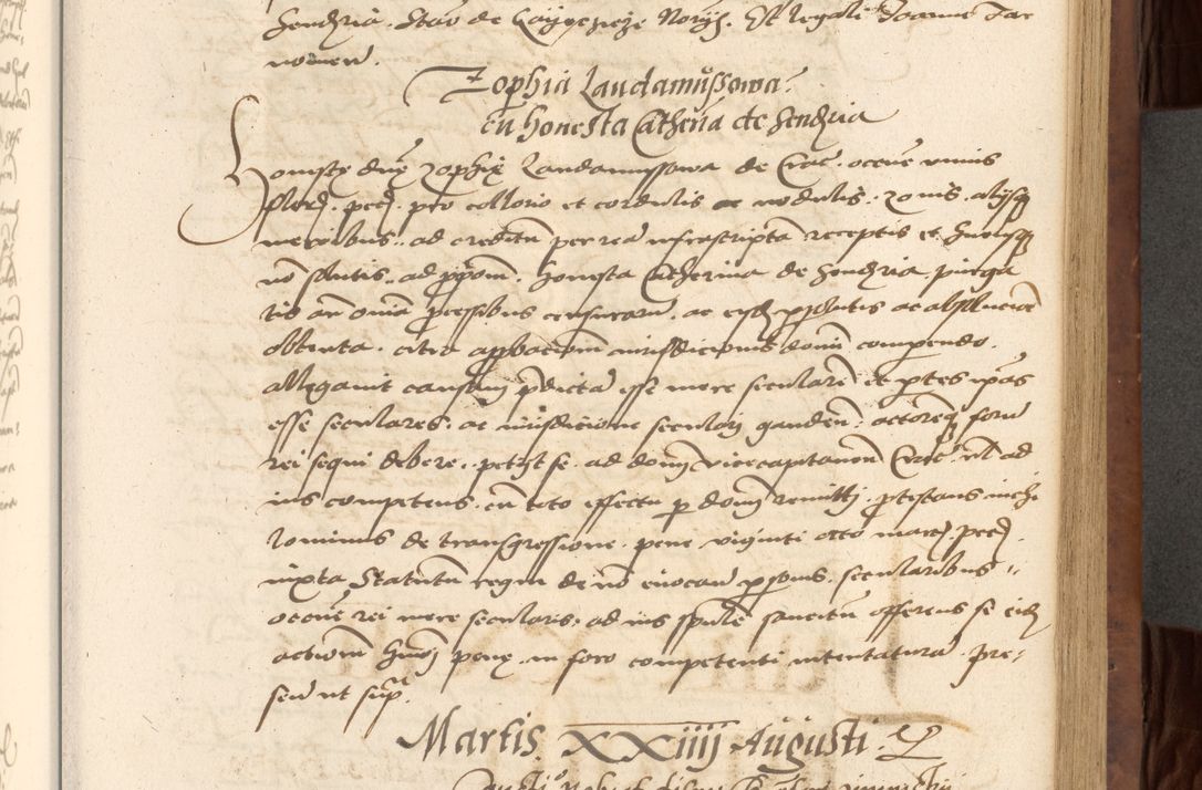 Zdjęcie nr 273 dla obiektu archiwalnego: Acta actorum causarum, sentenciarum, obligationum et mandatorum coram reverendo patre domino Petro Porembski preposito Osswieczimensi, canonico et officiali generali Cracoviensi ad annum Domini millesimum quingentesimum quadrogesimum sextum, cuius inditio est quarta, pontificatus sanctissimi in Christo patris et domini nostri domini Pauli divina providencia papae tercii, anno ipsius duodecimo, a die ac mense infrascriptis feliciter inchoantur