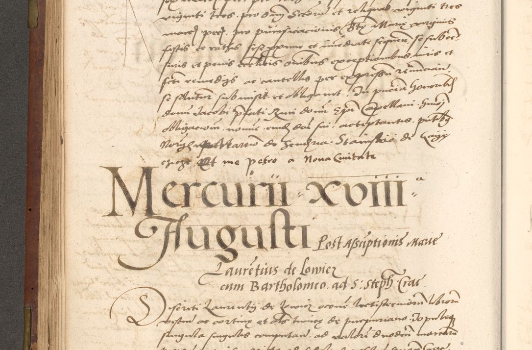 Zdjęcie nr 268 dla obiektu archiwalnego: Acta actorum causarum, sentenciarum, obligationum et mandatorum coram reverendo patre domino Petro Porembski preposito Osswieczimensi, canonico et officiali generali Cracoviensi ad annum Domini millesimum quingentesimum quadrogesimum sextum, cuius inditio est quarta, pontificatus sanctissimi in Christo patris et domini nostri domini Pauli divina providencia papae tercii, anno ipsius duodecimo, a die ac mense infrascriptis feliciter inchoantur