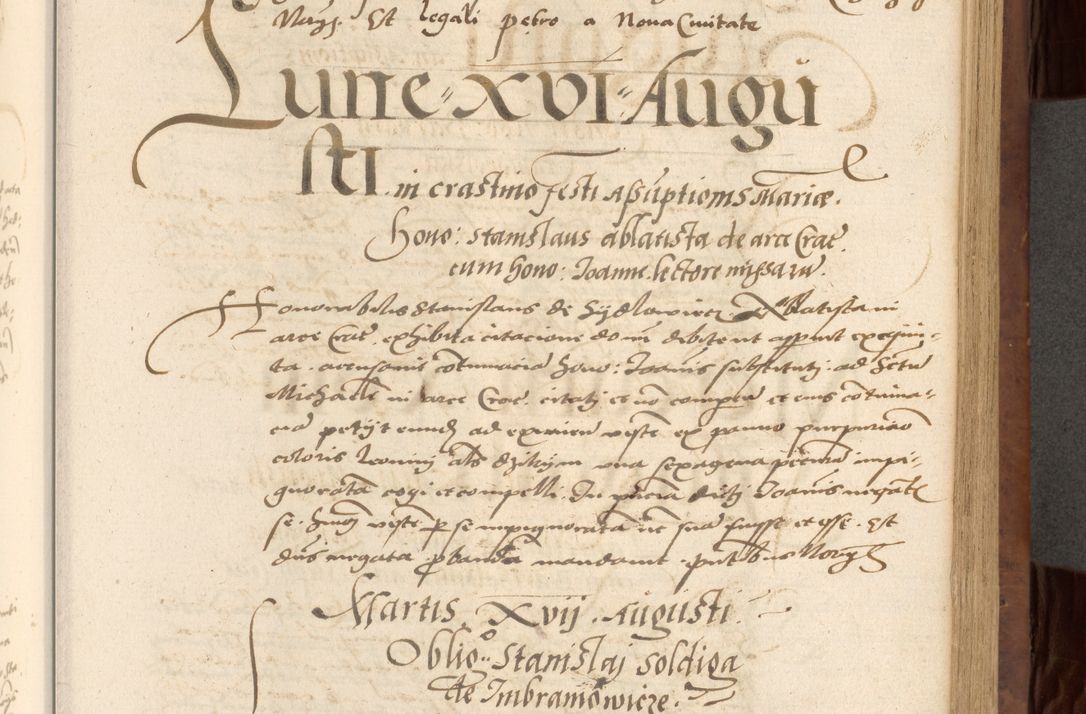 Zdjęcie nr 267 dla obiektu archiwalnego: Acta actorum causarum, sentenciarum, obligationum et mandatorum coram reverendo patre domino Petro Porembski preposito Osswieczimensi, canonico et officiali generali Cracoviensi ad annum Domini millesimum quingentesimum quadrogesimum sextum, cuius inditio est quarta, pontificatus sanctissimi in Christo patris et domini nostri domini Pauli divina providencia papae tercii, anno ipsius duodecimo, a die ac mense infrascriptis feliciter inchoantur