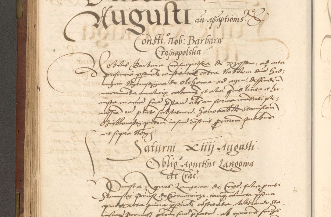 Zdjęcie nr 266 dla obiektu archiwalnego: Acta actorum causarum, sentenciarum, obligationum et mandatorum coram reverendo patre domino Petro Porembski preposito Osswieczimensi, canonico et officiali generali Cracoviensi ad annum Domini millesimum quingentesimum quadrogesimum sextum, cuius inditio est quarta, pontificatus sanctissimi in Christo patris et domini nostri domini Pauli divina providencia papae tercii, anno ipsius duodecimo, a die ac mense infrascriptis feliciter inchoantur