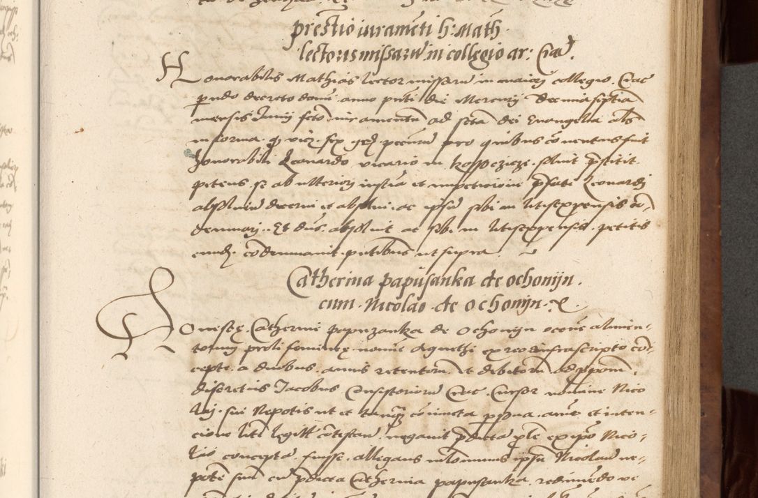 Zdjęcie nr 259 dla obiektu archiwalnego: Acta actorum causarum, sentenciarum, obligationum et mandatorum coram reverendo patre domino Petro Porembski preposito Osswieczimensi, canonico et officiali generali Cracoviensi ad annum Domini millesimum quingentesimum quadrogesimum sextum, cuius inditio est quarta, pontificatus sanctissimi in Christo patris et domini nostri domini Pauli divina providencia papae tercii, anno ipsius duodecimo, a die ac mense infrascriptis feliciter inchoantur