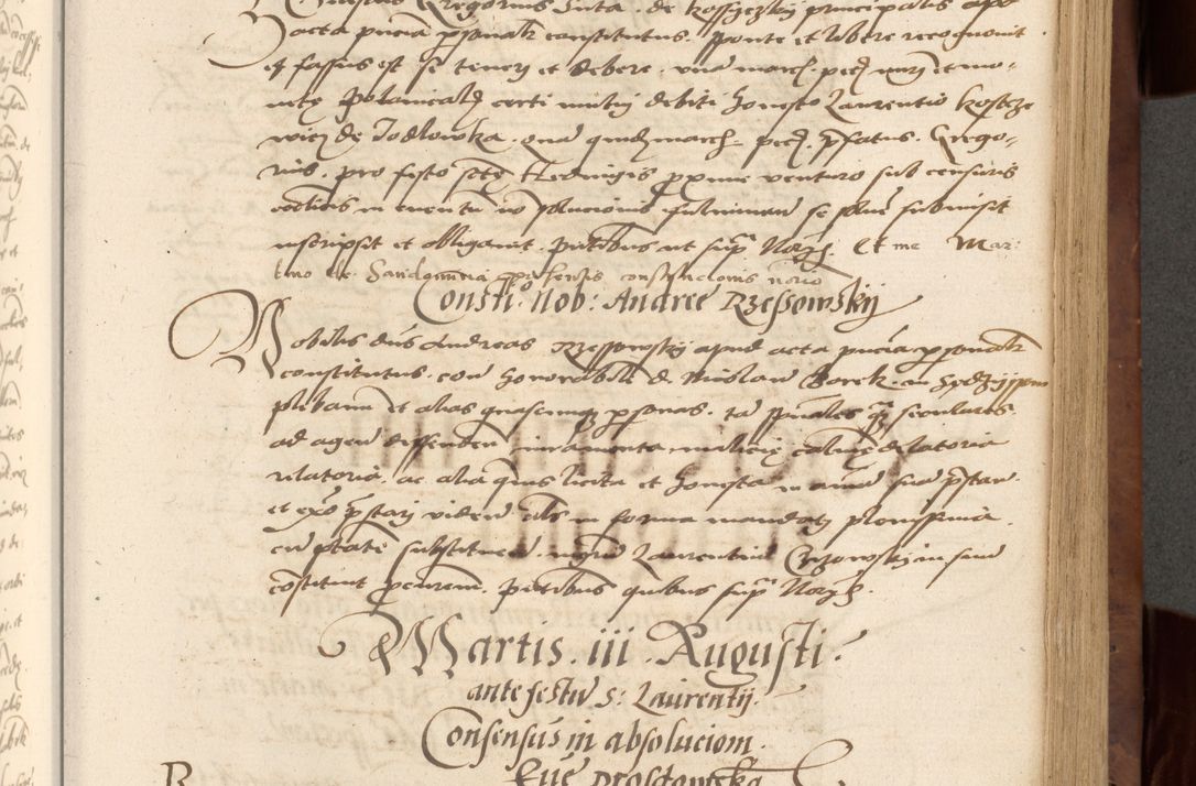 Zdjęcie nr 253 dla obiektu archiwalnego: Acta actorum causarum, sentenciarum, obligationum et mandatorum coram reverendo patre domino Petro Porembski preposito Osswieczimensi, canonico et officiali generali Cracoviensi ad annum Domini millesimum quingentesimum quadrogesimum sextum, cuius inditio est quarta, pontificatus sanctissimi in Christo patris et domini nostri domini Pauli divina providencia papae tercii, anno ipsius duodecimo, a die ac mense infrascriptis feliciter inchoantur