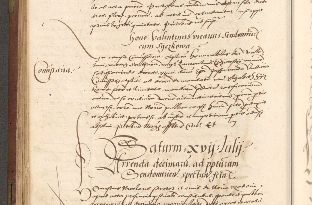 Zdjęcie nr 236 dla obiektu archiwalnego: Acta actorum causarum, sentenciarum, obligationum et mandatorum coram reverendo patre domino Petro Porembski preposito Osswieczimensi, canonico et officiali generali Cracoviensi ad annum Domini millesimum quingentesimum quadrogesimum sextum, cuius inditio est quarta, pontificatus sanctissimi in Christo patris et domini nostri domini Pauli divina providencia papae tercii, anno ipsius duodecimo, a die ac mense infrascriptis feliciter inchoantur