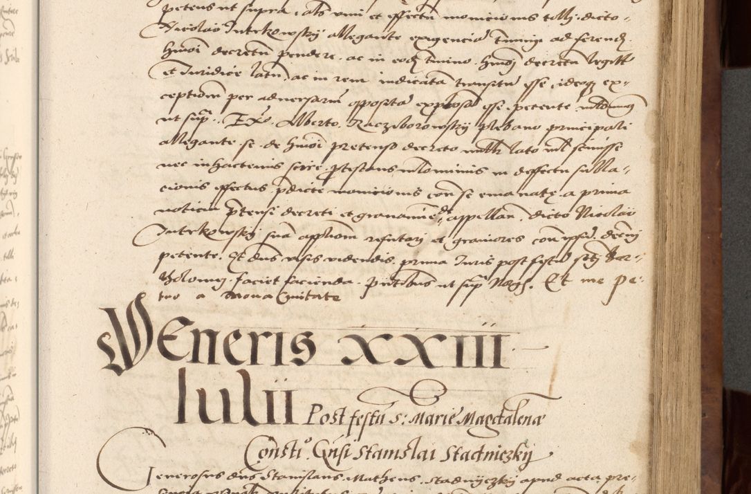 Zdjęcie nr 241 dla obiektu archiwalnego: Acta actorum causarum, sentenciarum, obligationum et mandatorum coram reverendo patre domino Petro Porembski preposito Osswieczimensi, canonico et officiali generali Cracoviensi ad annum Domini millesimum quingentesimum quadrogesimum sextum, cuius inditio est quarta, pontificatus sanctissimi in Christo patris et domini nostri domini Pauli divina providencia papae tercii, anno ipsius duodecimo, a die ac mense infrascriptis feliciter inchoantur