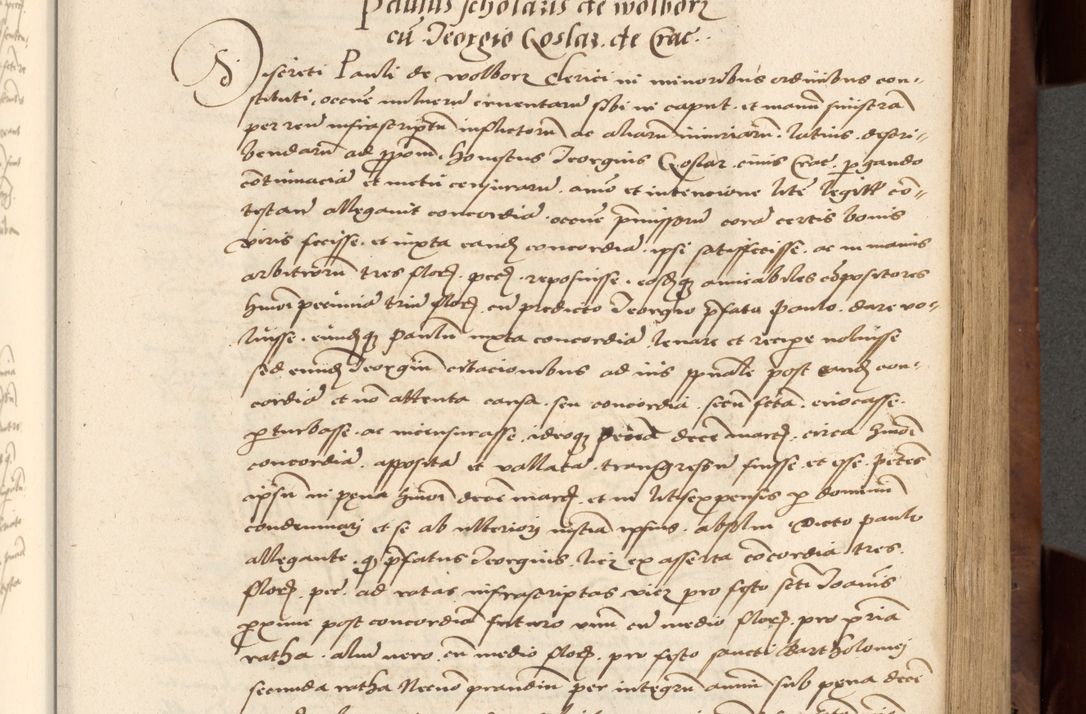 Zdjęcie nr 235 dla obiektu archiwalnego: Acta actorum causarum, sentenciarum, obligationum et mandatorum coram reverendo patre domino Petro Porembski preposito Osswieczimensi, canonico et officiali generali Cracoviensi ad annum Domini millesimum quingentesimum quadrogesimum sextum, cuius inditio est quarta, pontificatus sanctissimi in Christo patris et domini nostri domini Pauli divina providencia papae tercii, anno ipsius duodecimo, a die ac mense infrascriptis feliciter inchoantur