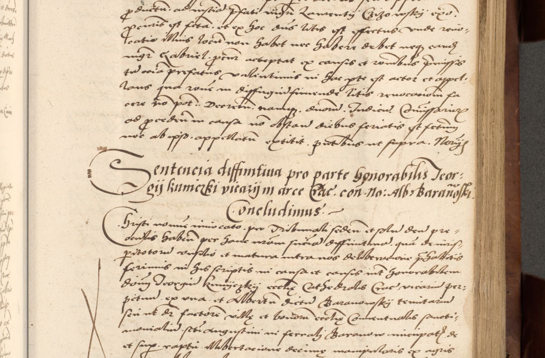 Zdjęcie nr 231 dla obiektu archiwalnego: Acta actorum causarum, sentenciarum, obligationum et mandatorum coram reverendo patre domino Petro Porembski preposito Osswieczimensi, canonico et officiali generali Cracoviensi ad annum Domini millesimum quingentesimum quadrogesimum sextum, cuius inditio est quarta, pontificatus sanctissimi in Christo patris et domini nostri domini Pauli divina providencia papae tercii, anno ipsius duodecimo, a die ac mense infrascriptis feliciter inchoantur