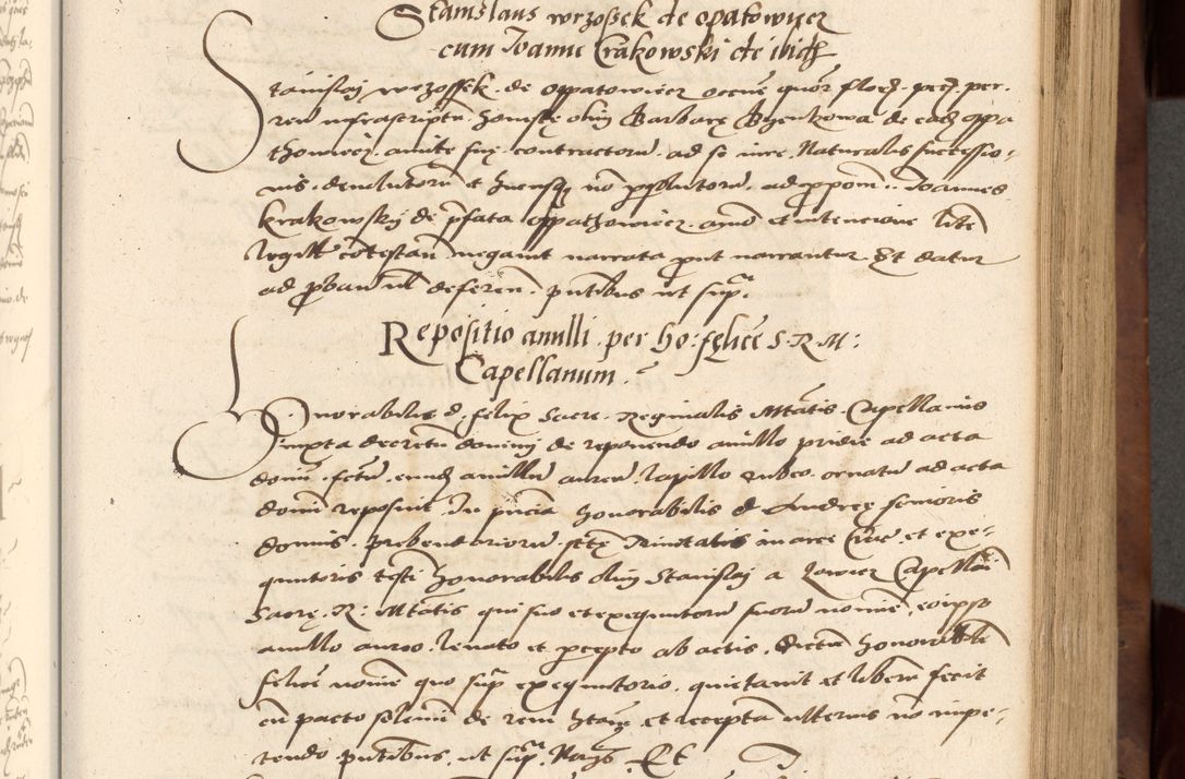 Zdjęcie nr 213 dla obiektu archiwalnego: Acta actorum causarum, sentenciarum, obligationum et mandatorum coram reverendo patre domino Petro Porembski preposito Osswieczimensi, canonico et officiali generali Cracoviensi ad annum Domini millesimum quingentesimum quadrogesimum sextum, cuius inditio est quarta, pontificatus sanctissimi in Christo patris et domini nostri domini Pauli divina providencia papae tercii, anno ipsius duodecimo, a die ac mense infrascriptis feliciter inchoantur