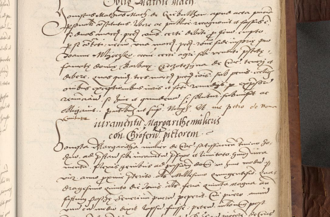 Zdjęcie nr 409 dla obiektu archiwalnego: Acta actorum causarum, sentenciarum, obligationum et mandatorum coram reverendo patre domino Petro Porembski preposito Osswieczimensi, canonico et officiali generali Cracoviensi ad annum Domini millesimum quingentesimum quadrogesimum sextum, cuius inditio est quarta, pontificatus sanctissimi in Christo patris et domini nostri domini Pauli divina providencia papae tercii, anno ipsius duodecimo, a die ac mense infrascriptis feliciter inchoantur