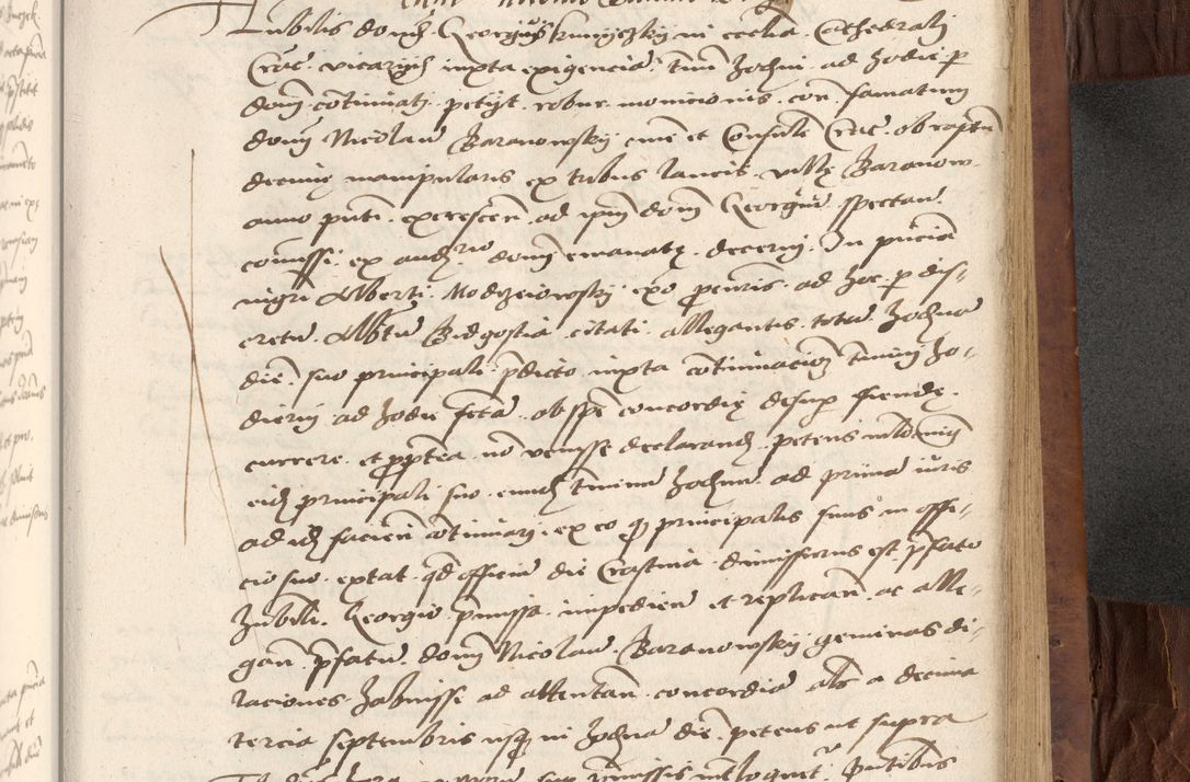 Zdjęcie nr 411 dla obiektu archiwalnego: Acta actorum causarum, sentenciarum, obligationum et mandatorum coram reverendo patre domino Petro Porembski preposito Osswieczimensi, canonico et officiali generali Cracoviensi ad annum Domini millesimum quingentesimum quadrogesimum sextum, cuius inditio est quarta, pontificatus sanctissimi in Christo patris et domini nostri domini Pauli divina providencia papae tercii, anno ipsius duodecimo, a die ac mense infrascriptis feliciter inchoantur