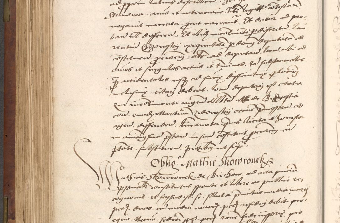 Zdjęcie nr 408 dla obiektu archiwalnego: Acta actorum causarum, sentenciarum, obligationum et mandatorum coram reverendo patre domino Petro Porembski preposito Osswieczimensi, canonico et officiali generali Cracoviensi ad annum Domini millesimum quingentesimum quadrogesimum sextum, cuius inditio est quarta, pontificatus sanctissimi in Christo patris et domini nostri domini Pauli divina providencia papae tercii, anno ipsius duodecimo, a die ac mense infrascriptis feliciter inchoantur