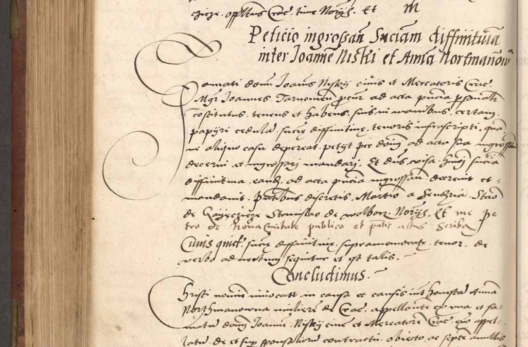 Zdjęcie nr 702 dla obiektu archiwalnego: Acta actorum causarum, sentenciarum, obligationum et mandatorum coram reverendo patre domino Petro Porembski preposito Osswieczimensi, canonico et officiali generali Cracoviensi ad annum Domini millesimum quingentesimum quadrogesimum sextum, cuius inditio est quarta, pontificatus sanctissimi in Christo patris et domini nostri domini Pauli divina providencia papae tercii, anno ipsius duodecimo, a die ac mense infrascriptis feliciter inchoantur