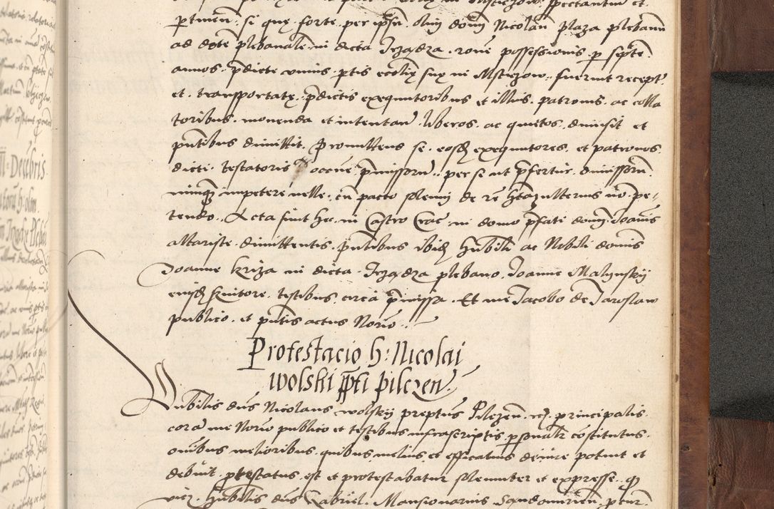 Zdjęcie nr 701 dla obiektu archiwalnego: Acta actorum causarum, sentenciarum, obligationum et mandatorum coram reverendo patre domino Petro Porembski preposito Osswieczimensi, canonico et officiali generali Cracoviensi ad annum Domini millesimum quingentesimum quadrogesimum sextum, cuius inditio est quarta, pontificatus sanctissimi in Christo patris et domini nostri domini Pauli divina providencia papae tercii, anno ipsius duodecimo, a die ac mense infrascriptis feliciter inchoantur