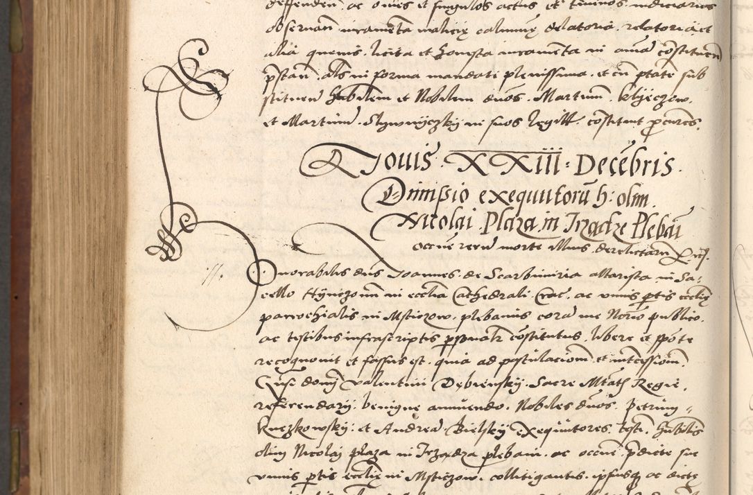 Zdjęcie nr 700 dla obiektu archiwalnego: Acta actorum causarum, sentenciarum, obligationum et mandatorum coram reverendo patre domino Petro Porembski preposito Osswieczimensi, canonico et officiali generali Cracoviensi ad annum Domini millesimum quingentesimum quadrogesimum sextum, cuius inditio est quarta, pontificatus sanctissimi in Christo patris et domini nostri domini Pauli divina providencia papae tercii, anno ipsius duodecimo, a die ac mense infrascriptis feliciter inchoantur