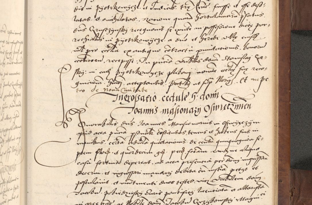 Zdjęcie nr 677 dla obiektu archiwalnego: Acta actorum causarum, sentenciarum, obligationum et mandatorum coram reverendo patre domino Petro Porembski preposito Osswieczimensi, canonico et officiali generali Cracoviensi ad annum Domini millesimum quingentesimum quadrogesimum sextum, cuius inditio est quarta, pontificatus sanctissimi in Christo patris et domini nostri domini Pauli divina providencia papae tercii, anno ipsius duodecimo, a die ac mense infrascriptis feliciter inchoantur