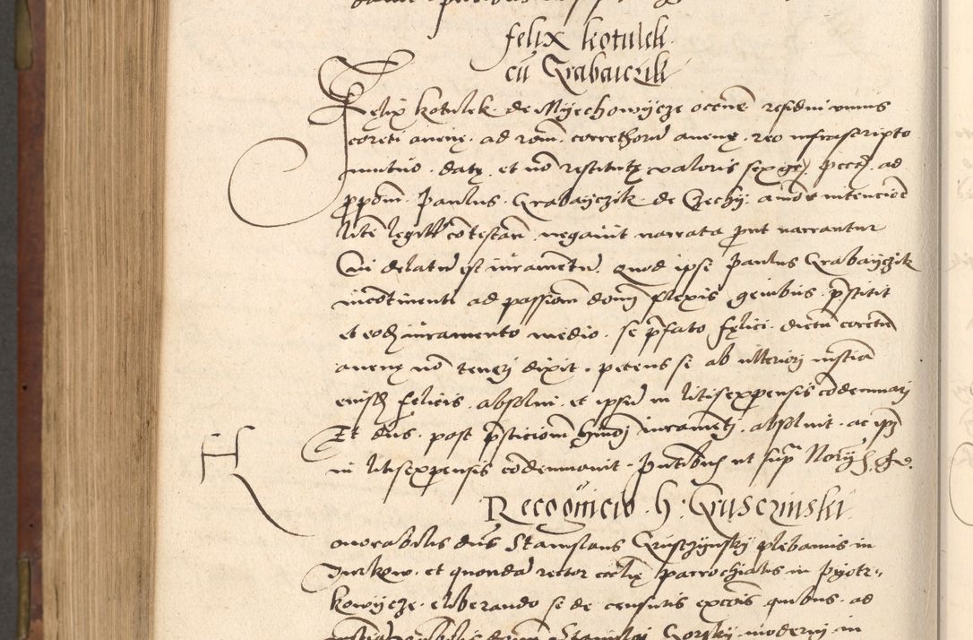 Zdjęcie nr 676 dla obiektu archiwalnego: Acta actorum causarum, sentenciarum, obligationum et mandatorum coram reverendo patre domino Petro Porembski preposito Osswieczimensi, canonico et officiali generali Cracoviensi ad annum Domini millesimum quingentesimum quadrogesimum sextum, cuius inditio est quarta, pontificatus sanctissimi in Christo patris et domini nostri domini Pauli divina providencia papae tercii, anno ipsius duodecimo, a die ac mense infrascriptis feliciter inchoantur