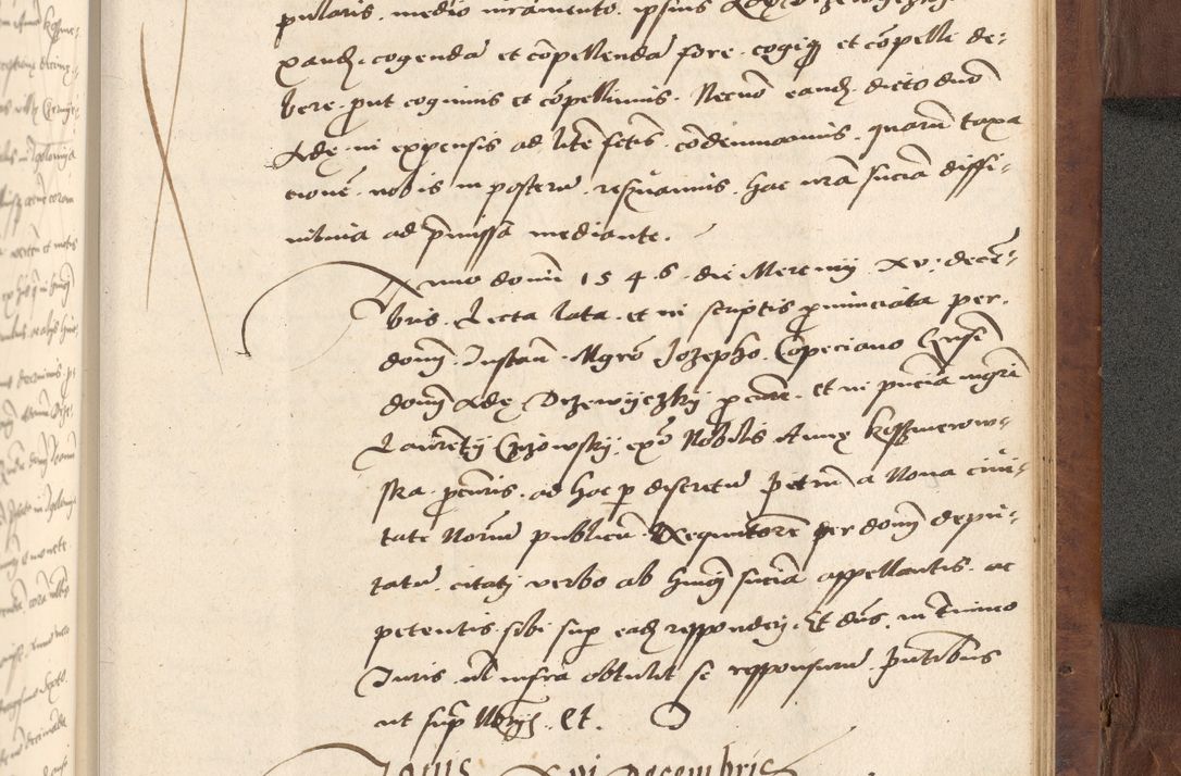 Zdjęcie nr 665 dla obiektu archiwalnego: Acta actorum causarum, sentenciarum, obligationum et mandatorum coram reverendo patre domino Petro Porembski preposito Osswieczimensi, canonico et officiali generali Cracoviensi ad annum Domini millesimum quingentesimum quadrogesimum sextum, cuius inditio est quarta, pontificatus sanctissimi in Christo patris et domini nostri domini Pauli divina providencia papae tercii, anno ipsius duodecimo, a die ac mense infrascriptis feliciter inchoantur